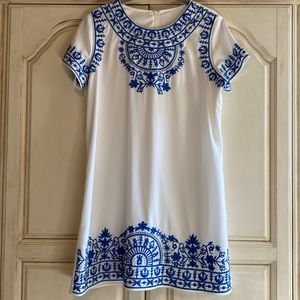 White Embroidered Dress